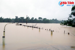 Hương Khê: Nhiều địa phương ngập lụt trở lại