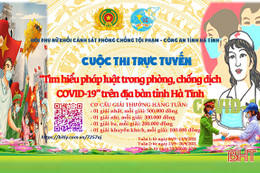 Phát động thi trực tuyến “Tìm hiểu pháp luật trong phòng, chống dịch COVID-19” ở Hà Tĩnh