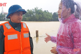 Nhiều địa phương ở Hương Khê bị chia cắt cục bộ do mưa lớn