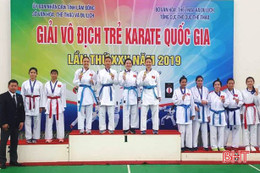 Hà Tĩnh giành 14 huy chương tại Giải vô địch trẻ Karate quốc gia