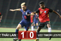 U22 Thái Lan 1-0 U22 Timor Leste: Người Thái nhọc nhằn giành 3 điểm