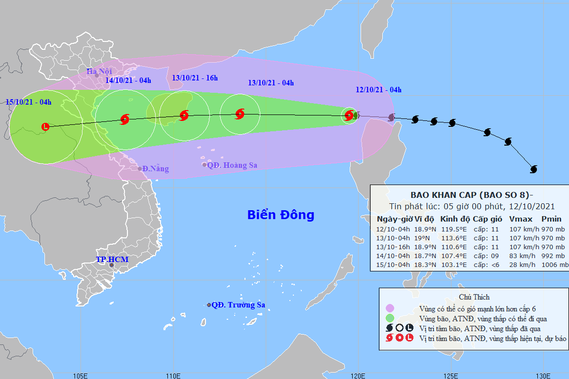 Bão số 8 tác động thế nào tới thời tiết Hà Tĩnh?