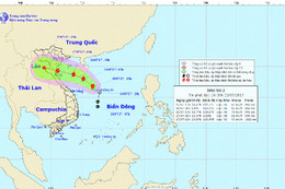 Áp thấp nhiệt đới mạnh lên thành cơn bão số 2