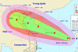 Bão số 10 liên tục tăng cấp, dự báo đổ bộ vào Thanh Hóa - Hà Tĩnh