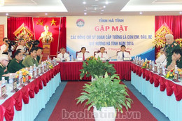 Gặp mặt sỹ quan cấp tướng là con em, dâu, rể quê hương Hà Tĩnh