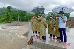 Lên phương án đảm bảo an toàn các công trình đang thi công ở Hương Sơn