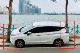 Tài xế “lùi chuồng” đỉnh cao ở Hồ Tây