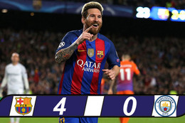 Messi lập hat-trick, Barca nhấn chìm Man City tại Nou Camp