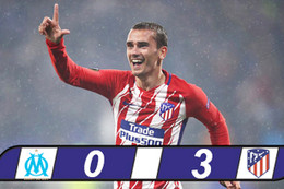 Marseille 0-3 Atletico: Atletico lần thứ 3 vô địch Europa League