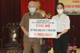 Cựu chiến binh 65 tuổi đảng ở Hà Tĩnh ủng hộ 25 triệu đồng chống dịch