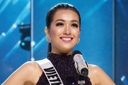 Bán kết Miss Universe: Lệ Hằng nổi bật với quốc phục lạ