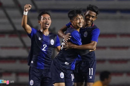 Đè bẹp U22 Timor Leste 5-0, Campuchia đứng đầu bảng A