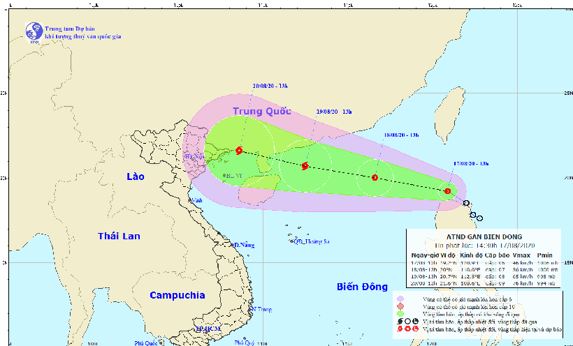 Chủ động ứng phó với diễn biến của áp thấp nhiệt đới gần biển Đông