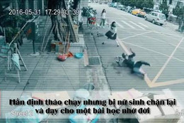 Tên cướp no đòn vì hành nghề trước mặt nữ cao thủ