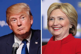 Bà Hillary dẫn điểm trước ông Trump trên phạm vi toàn quốc