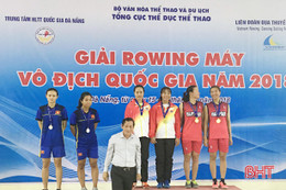 Hà Tĩnh giành 5 huy chương Giải Rowing máy vô địch quốc gia