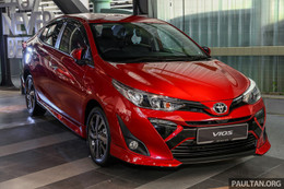 Toyota Vios 2019 ra mắt Malaysia, giá từ 18.700 USD