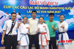 Giải các CLB mạnh Karatedo quốc gia: Hà Tĩnh nhất toàn đoàn lứa tuổi 12-14