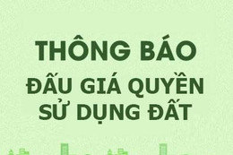 Thông báo đấu giá lô đất tại thôn Đông Văn, xã Kỳ Tân