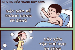 Dậy sớm để thành công hay khỏe mạnh?