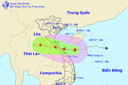 Chiều tối nay, bão số 4 đổ bộ Hà Tĩnh - Quảng Trị