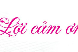 Lời cảm ơn