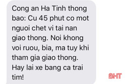 Phát gần 1, 5 triệu tin nhắn nhắc nhở người dân tham gia giao thông an toàn trong ngày lễ