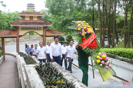 Lãnh đạo Quảng Nam, Đà Nẵng tri ân đồng chí Phan Văn Định và dâng hương các địa chỉ đỏ tại Hà Tĩnh