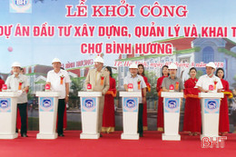 Khởi công dự án xây mới chợ Bình Hương với mức đầu tư 140 tỷ đồng