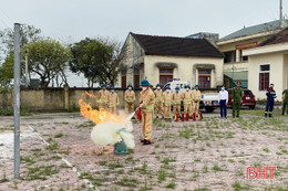 Ra mắt mô hình khu dân cư an toàn PCCC tại thị xã Hồng Lĩnh