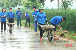 Tuổi trẻ Đức Thọ thực hiện 40 công trình, phần việc trong Tháng Thanh niên