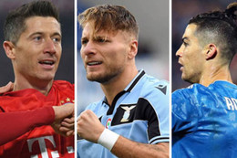 Chiếc giày vàng châu Âu 2019/20: Ronaldo bị Immobile vượt, khó đuổi kịp Lewandowski