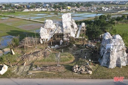 Dựng hang Bê-lem đón Giáng sinh ở Hà Tĩnh