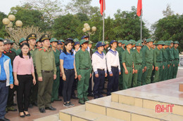 Nghi Xuân giao lưu, gặp mặt tân binh chuẩn bị lên đường nhập ngũ