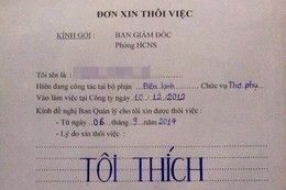 Những lá đơn xin nghỉ việc "chất nhất Việt Nam"