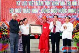 Dòng họ Ngô Trảo Nha đón nhận kỷ lục Việt Nam