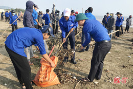 5.000 ĐVTN Hà Tĩnh ra quân "Làm cho thế giới sạch hơn"