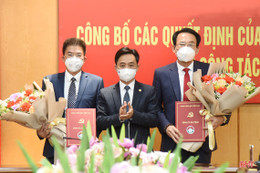 Ban Thường vụ Tỉnh ủy Hà Tĩnh công bố các quyết định về công tác cán bộ