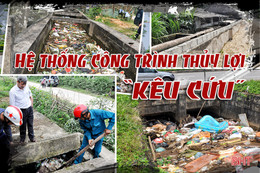 Hệ thống công trình thủy lợi ở Hà Tĩnh "kêu cứu"!