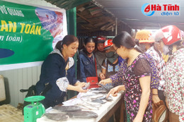 Hương Khê, Vũ Quang đã có điểm bán hải sản an toàn