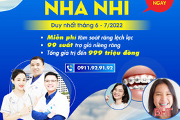 Bệnh viện Đa khoa TTH Hà Tĩnh tổ chức ngày hội nha nhi, trợ giá 99 suất niềng răng