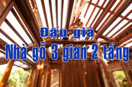 Đấu giá 2 nhà gỗ 3 gian 2 tầng ở Hương Khê