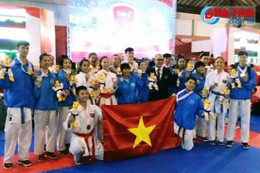 VĐV Hà Tĩnh giành 4 huy chương tại Giải Karatedo Đông Nam Á