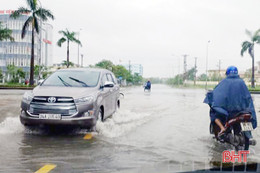 Hà Tĩnh chiều tối mưa rào và dông