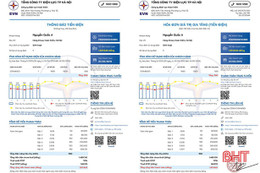 Từ 1/3, ngành điện cung cấp mẫu hóa đơn điện tử và thông báo tiền điện mới