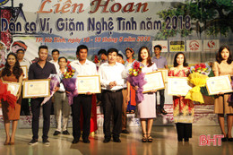 Liên hoan dân ca ví, giặm TP Hà Tĩnh thành công tốt đẹp