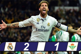 Ramos lại sắm vai cứu tinh, Real tái chiếm ngôi đầu 