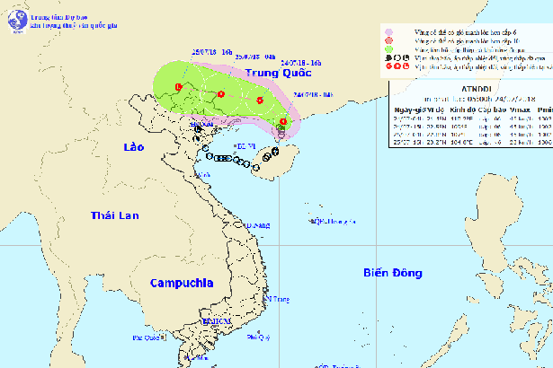 Thời tiết Hà Tĩnh ngày 24/7: Ngày nắng, có mưa rào và dông vài nơi