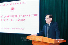 Ông Triệu Tài Vinh được điều động làm Phó Trưởng ban Ban Dân vận Trung ương