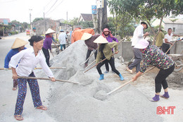 3 tháng với 36 đợt ra quân, Thạch Bàn quyết về đích nông thôn mới trong tháng 9